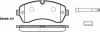 Превью - P13433.00 WOKING Комплект тормозных колодок, дисковый тормоз (фото 2)