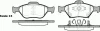 Превью - P6663.12 WOKING Комплект тормозных колодок, дисковый тормоз (фото 2)