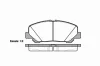 Превью - P13873.00 WOKING Комплект тормозных колодок, дисковый тормоз (фото 2)