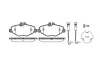 Превью - P8903.02 WOKING Комплект тормозных колодок, дисковый тормоз (фото 2)