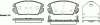 Превью - P13043.02 WOKING Комплект тормозных колодок, дисковый тормоз (фото 2)