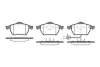 Превью - P2903.11 WOKING Комплект тормозных колодок, дисковый тормоз (фото 2)