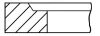 3.16mm 001IW CR GOE13 GOETZE Поршневое кольцо