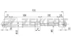 Превью - GF-2097 ZEKKERT Газовая пружина, крышка багажник (фото 2)