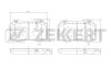 Превью - BS-1121 ZEKKERT Комплект тормозных колодок, дисковый тормоз (фото 2)