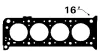 CH5341 BGA Прокладка ГБЦ