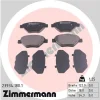 Превью - 23934.180.1 ZIMMERMANN Комплект тормозных колодок, дисковый тормоз (фото 2)