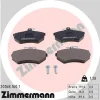 Превью - 20168.160.1 ZIMMERMANN Комплект тормозных колодок, дисковый тормоз (фото 2)