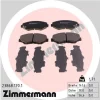 Превью - 23868.170.1 ZIMMERMANN Комплект тормозных колодок, дисковый тормоз (фото 2)