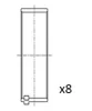 BB2083-050 FAI AUTOPARTS Шатунный подшипник