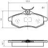 K600400 VEMA Тормозные колодки