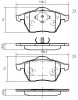 K616903 VEMA Тормозные колодки