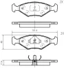 K621901 VEMA Тормозные колодки