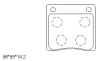 Превью - KD1720 ASIMCO Комплект тормозных колодок, дисковый тормоз (фото 2)