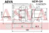 Превью - MZIR-GH ASVA Шарнирный комплект, приводной вал (фото 4)