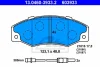 Превью - 13.0460-3933.2 ATE Комплект тормозных колодок, дисковый тормоз (фото 3)