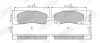 Превью - 573661J JURID Комплект тормозных колодок, дисковый тормоз (фото 2)