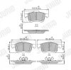 Превью - 573806J JURID Комплект тормозных колодок, дисковый тормоз (фото 3)