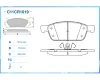 Превью - C11CR1019 CWORKS Комплект тормозных колодок, дисковый тормоз (фото 4)