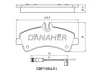 Превью - DBP1984-01 DANAHER Комплект тормозных колодок, дисковый тормоз (фото 2)