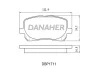 Превью - DBP1711 DANAHER Комплект тормозных колодок, дисковый тормоз (фото 2)
