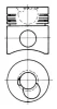 93077961 KOLBENSCHMIDT Ремонтный комплект, поршень / гильза цилиндра