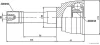 Превью - J2828012 HERTH+BUSS Шарнирный комплект, приводной вал (фото 2)