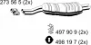 274258 ERNST Глушитель выхлопных газов средний/конечный/задняя банка