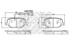 6907 MAPCO Комплект тормозных колодок, дисковый тормоз