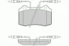 Превью - 12-0985 E.T.F. Комплект тормозных колодок, дисковый тормоз (фото 2)