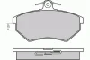Превью - 12-0642 E.T.F. Комплект тормозных колодок, дисковый тормоз (фото 2)