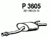 Превью - P3605 FENNO Средний глушитель выхлопных газов (фото 2)