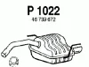 Превью - P1022 FENNO Глушитель выхлопных газов конечный (фото 2)