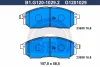 Превью - B1.G120-1029.2 GALFER Комплект тормозных колодок, дисковый тормоз (фото 2)