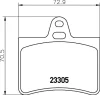 Превью - 8DB 355 019-441 BEHR/HELLA/PAGID Комплект тормозных колодок, дисковый тормоз (фото 8)