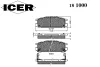 Превью - 181000 ICER Комплект тормозных колодок, дисковый тормоз (фото 2)