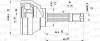 CVJ5001.10 OPEN PARTS Шарнирный комплект, приводной вал