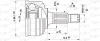 CVJ5049.10 OPEN PARTS Шарнирный комплект, приводной вал