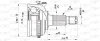 CVJ5050.10 OPEN PARTS Шарнирный комплект, приводной вал