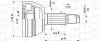 CVJ5198.10 OPEN PARTS Шарнирный комплект, приводной вал