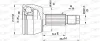 CVJ5277.10 OPEN PARTS Шарнирный комплект, приводной вал