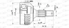 CVJ5287.10 OPEN PARTS Шарнирный комплект, приводной вал