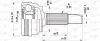 CVJ5379.10 OPEN PARTS Шарнирный комплект, приводной вал