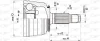 CVJ5395.10 OPEN PARTS Шарнирный комплект, приводной вал