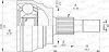 CVJ5773.10 OPEN PARTS Шарнирный комплект, приводной вал