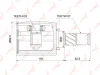 CI-3732 LYNXAUTO Шарнирный комплект, приводной вал