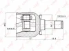 CI-4601 LYNXAUTO Шарнирный комплект, приводной вал