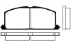 Превью - BP-9005 KAVO PARTS Комплект тормозных колодок, дисковый тормоз (фото 3)
