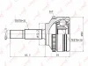 CO-6304A LYNXAUTO Шарнирный комплект, приводной вал