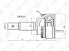 CO-7558A LYNXAUTO Шарнирный комплект, приводной вал